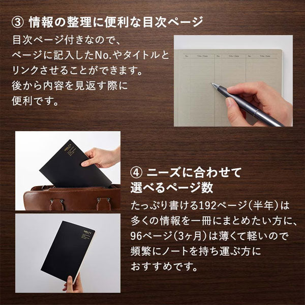 NOLTY ノート A5 クリーム用紙 96ページ [方眼 ブラック] 日本能率協会 NCG11 [M便 1/7]