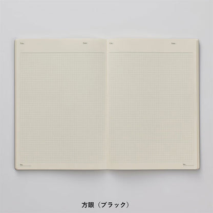 NOLTY ノート A5 クリーム用紙 192ページ [方眼 ブラック] 日本能率協会 NCG01 [M便 1/4]