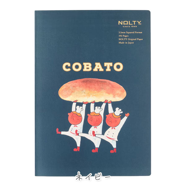 NOLTY×コバトパン工場 NOLTYノート A5 クリーム用紙 方眼 192P [全3色] 日本能率協会 CCG0101/CCG0102/CCG0103 [M便 1/4]