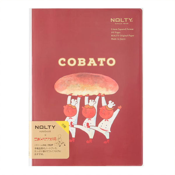 NOLTY×コバトパン工場 NOLTYノート A5 クリーム用紙 方眼 192P [全3色] 日本能率協会 CCG0101/CCG0102/CCG0103 [M便 1/4]