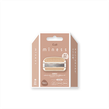 minessシリーズ 替刃3個入（ボディ用、背中用、うで・あし用共通） 貝印 GA0131