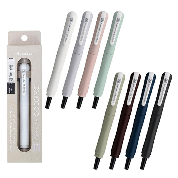 ZIG Letter Pen COCOIRO《ジグ レターペン ココイロ》[全8色] インク色:ブラック 呉竹 LPCF010- [M便 1/6]