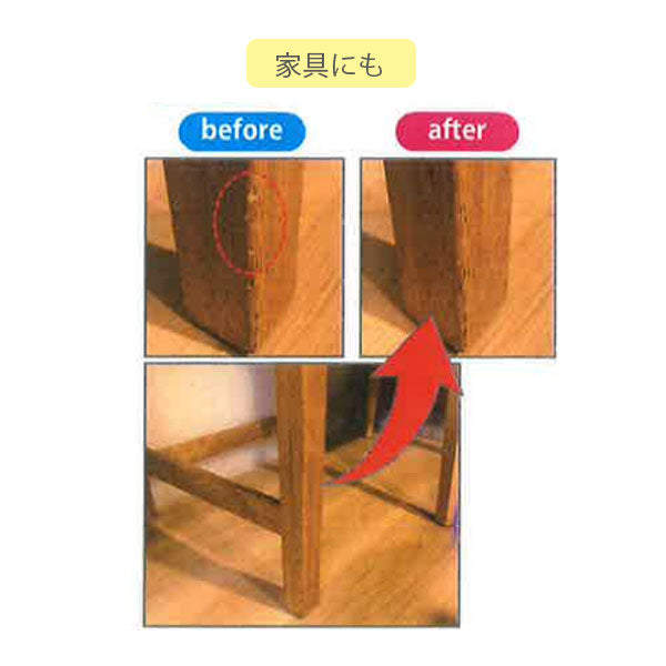 フローリング＆家具 キズかくしペン 6色セット 筆ペンタイプ 呉竹 TC-2200/3VA [M便 1/6]