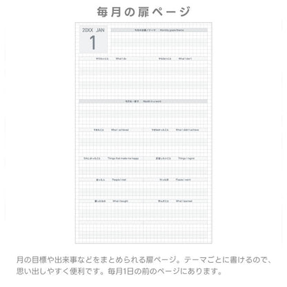 ジブン手帳 DAYs 2026 SOU・SOU [A5スリム] ※DIARYのみ 2026年1月・月曜始まり 1日1ページ [全3色] コクヨ ﾆ-JD1L [M便 1/2]