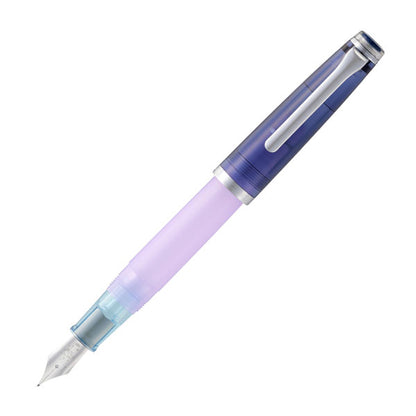 【限定】カ.クリエ プレミアムクロス×万年筆 レクル 夢宵セット クリアネイビー×パープル 字幅(MF) セーラー万年筆 10-8998-340【送料無料*】