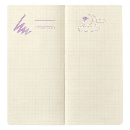 【限定】カ.クリエ プレミアムクロス×万年筆 プロフェッショナルギアスリム 夢宵セット クリアネイビー×パープル 字幅(MF) セーラー万年筆 10-8999-340【送料無料*】