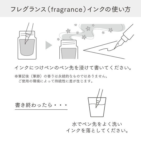 つけペン用ボトルインク Dipton フレグランスインク 水性染料 20ml [全３色] セーラー万年筆 13-1802-20