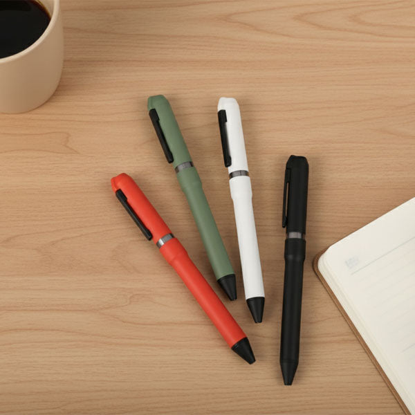 【名入れ無料！ネコポス送料無料】 限定！シャーボNu スマートカジュアルカラー 回転式 多機能ペン 3機能（2色エマルジョン0.5・0.7 黒/赤+シャープ0.5）[M便 1/3] ゼブラ SBS35-SC/SB35-SC