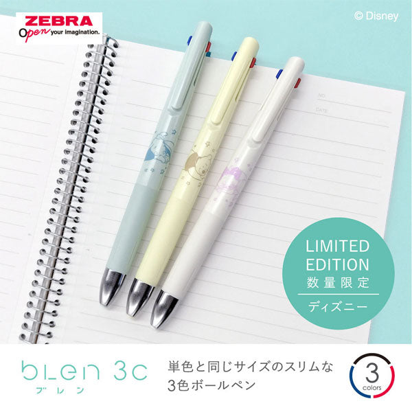 限定】blen《ブレン》3C ディズニー デザイン [全3色] ボールペン黒/赤