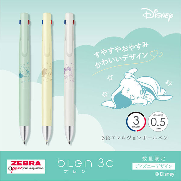 限定】blen《ブレン》3C ディズニー デザイン [全3色] ボールペン黒/赤