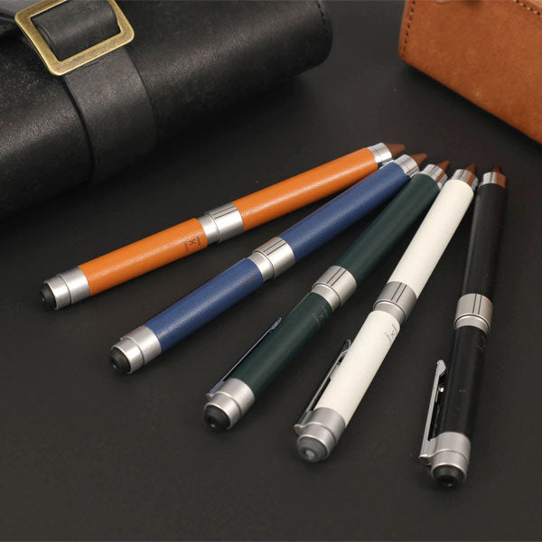 【 名入れ無料キャンペーン】ゼブラ シャーボX 革調（レザー） CL5 複合ペン シャーボ ボールペン SB15-L ＜替え芯付き＞ ze_2511