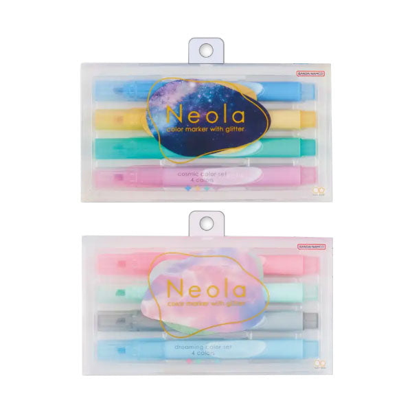 限定 ラメマーカー Neola(ネオラ) 4本セット [全2種] サンスター文具 S4591909/17 [M便 1/4]