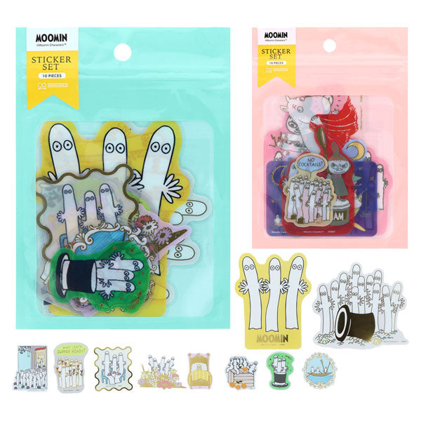 MOOMIN ステッカーセット ニョロニョロ [全2種] 10枚入 サンスター文具 S8813434/42 [M便 1/18]
