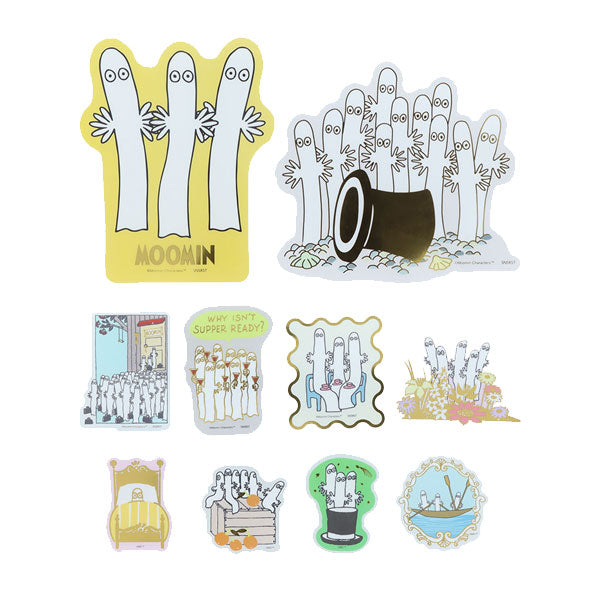 MOOMIN ステッカーセット ニョロニョロ [全2種] 10枚入 サンスター文具 S8813434/42 [M便 1/18]