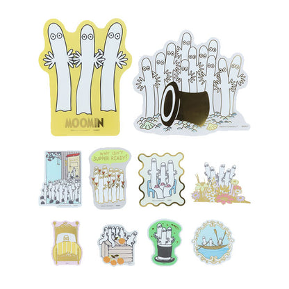 MOOMIN ステッカーセット ニョロニョロ [全2種] 10枚入 サンスター文具 S8813434/42 [M便 1/18]