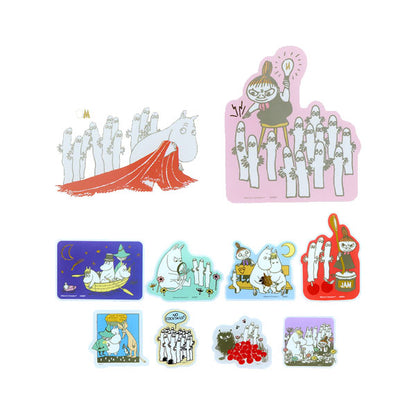 MOOMIN ステッカーセット ニョロニョロ [全2種] 10枚入 サンスター文具 S8813434/42 [M便 1/18]