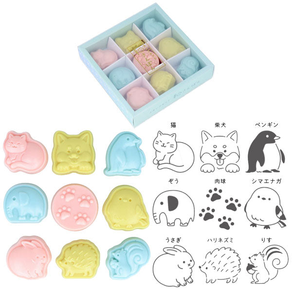 スタンプセット 和さんぽん 9個セット [全2種] サンスター文具 S3223221/30 [M便 1/2]