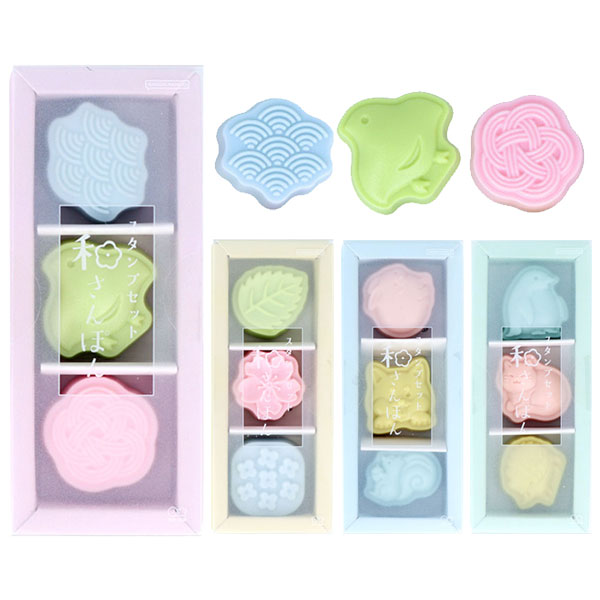 スタンプセット 和さんぽん 3個セット [全4種] サンスター文具 S3223248/56/64/72 [M便 1/5]