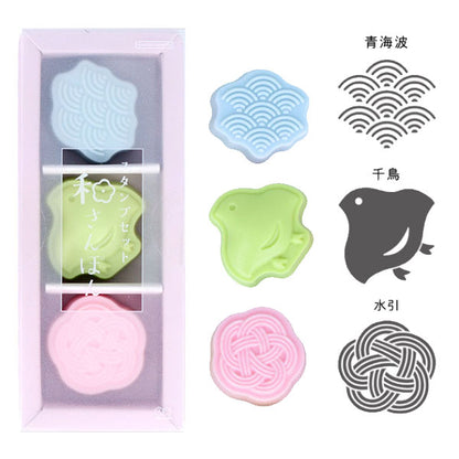 スタンプセット 和さんぽん 3個セット [全4種] サンスター文具 S3223248/56/64/72 [M便 1/5]
