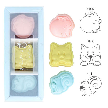 スタンプセット 和さんぽん 3個セット [全4種] サンスター文具 S3223248/56/64/72 [M便 1/5]