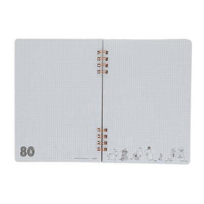 限定 MOOMIN 80th Wリングノート [全2種] B6 サンスター文具 S2643316/24 [M便 1/2]