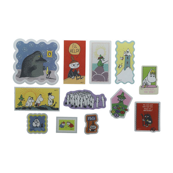 限定 MOOMIN 80th フレークシール [全2種] サンスター文具 S8813680/98 [M便 1/36]