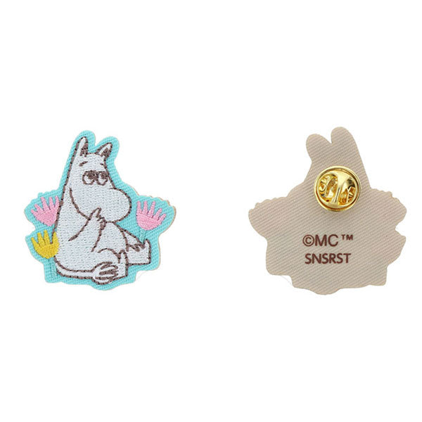 限定 MOOMIN 80th 刺繍ピンバッジ [全8種] サンスター文具 S8350302 [M便 1/6]