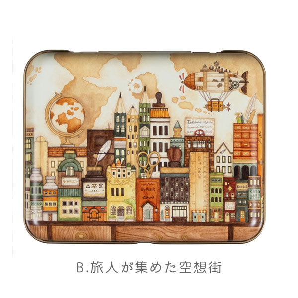 空想街雑貨店 フレークシール [全2種類] サクラクレパス QFS-KZA/KZB [M便 1/8]
