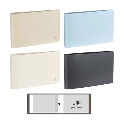 フィルムナアルバム 28 [全4色] L判 1段ポケット 28枚収納 ナカバヤシ A-NAPL-280-BE/B/W/D