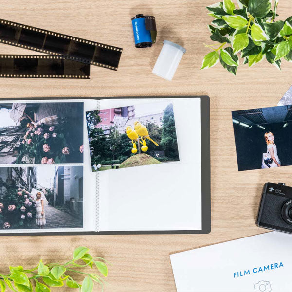 フィルムナアルバム 40 [全4色] L判 2段ポケット 40枚収納 ナカバヤシ A-NAPL-400-BE/B/W/D