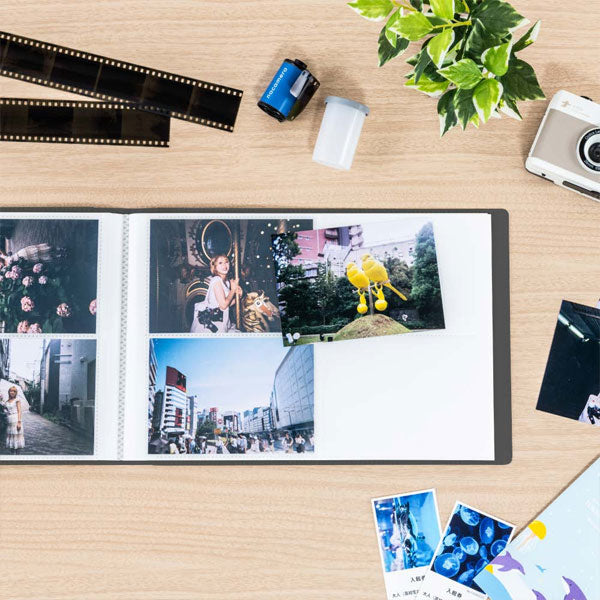 フィルムナアルバム 72 [全4色] L判 2段ポケット 72枚収納 ナカバヤシ A-NAPLF-720-BE/B/W/D