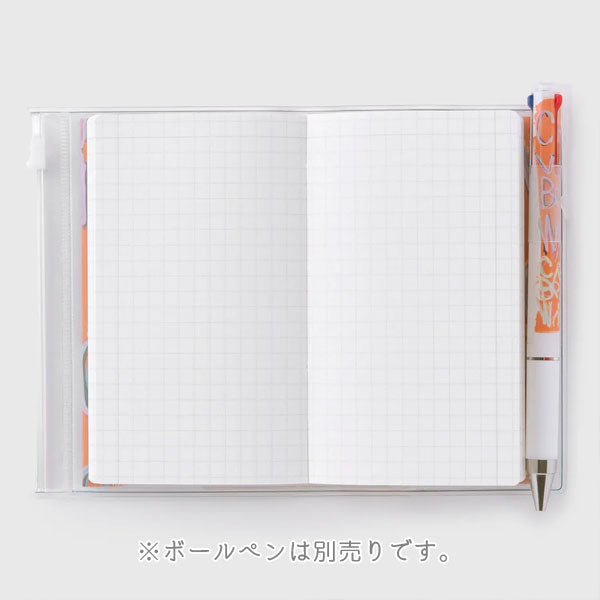 【限定】手帳用紙を使った小さな方眼ノート HERALBONY [全6種] B7 5mm方眼罫 スライドジップポケット付き パイロット 140-NFEDIH1B7-**【ネコポス可】[M便 1/4]