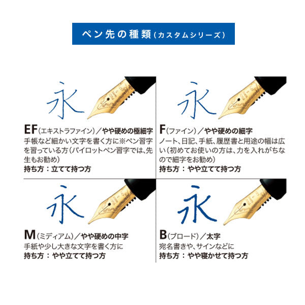 CUSTOM NS《カスタム NS》World Voyage series. [全4色] ペン先 EF/F/M/B PILOT(パイロット) FKNS-1【送料無料*】