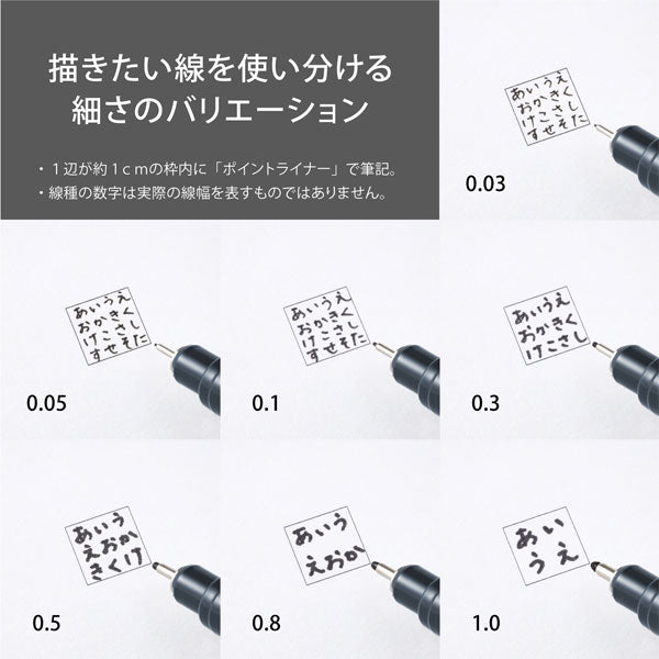 ポイントライナー《POINTLINER》線幅 7種セット マーカー ぺんてる S20P-7STA [M便 1/3]