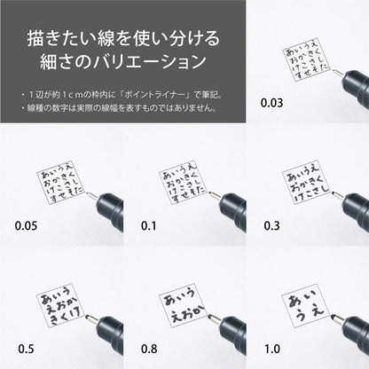 ポイントライナー《POINTLINER》線幅 7種セット マーカー ぺんてる S20P-7STA [M便 1/3]