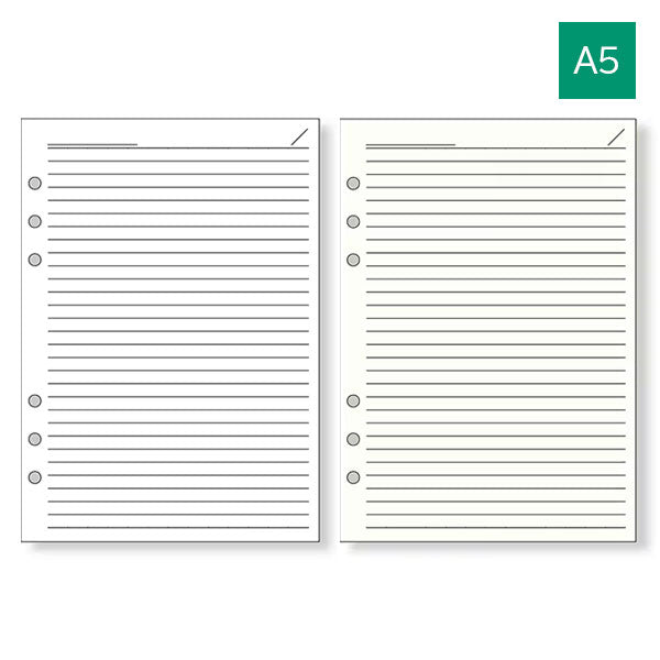 [Davinci] 横罫ノート 5.0mm罫 6.5mm罫 A5サイズ 手帳リフィル ［全2種］ レイメイ藤井 DAR455/DAR459 [M便 1/4]