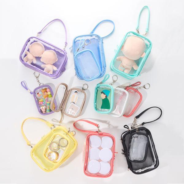K@購入前プロフ確認　はぴぬいポーチ　2体用　水色 推しぬいポーチ《Kept》 [全6色] レイメイ藤井 KP1434 – 文具専門