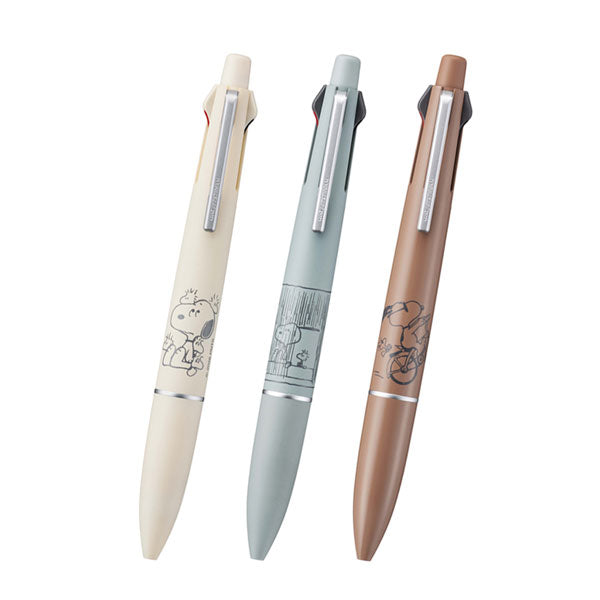 【限定】ジェットストリーム 4＆1《JETSTREAM》PEANUTS Lite touch ink［全3色］ 4色ボールペン(0.5mm)+0.5mmシャープ 三菱鉛筆 MSXE5LSPN5 [M便 1/5]