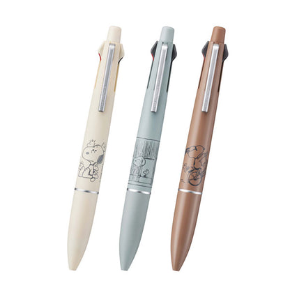 【限定】ジェットストリーム 4＆1《JETSTREAM》PEANUTS Lite touch ink［全3色］ 4色ボールペン(0.5mm)+0.5mmシャープ 三菱鉛筆 MSXE5LSPN5 [M便 1/5]