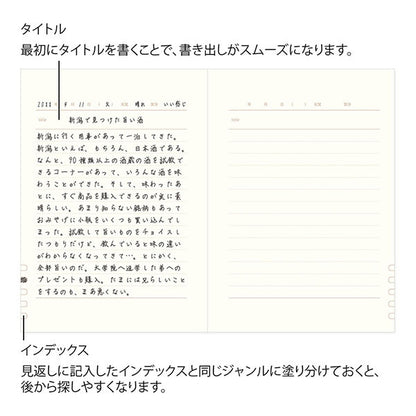1日1ページ 洋風 [赤] デザインフィル(ミドリ) 12714