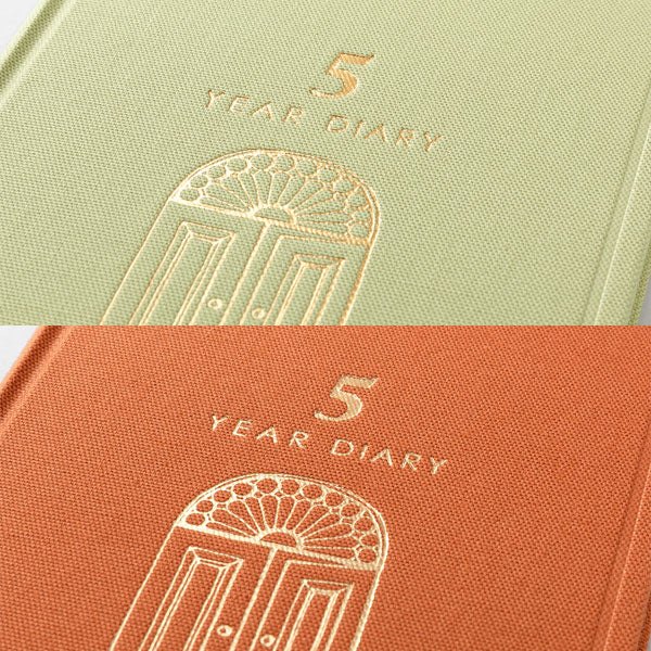 5年連用 扉 ミニ [全2色] デザインフィル(ミドリ)  12715/12716