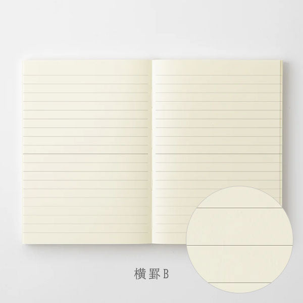 《MD PRODUCT》MDノート 文庫 [無罫/横罫/方眼罫/ドット方眼] デザインフィル 15376/15377/15378/15379 [M便 1/4]