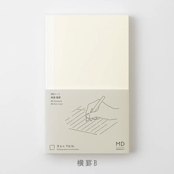 《MD PRODUCT》MDノート 新書 [無罫/横罫/方眼罫/ドット方眼] デザインフィル 15380/15381/15382/15383[M便 1/4]