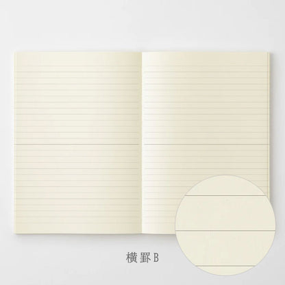 《MD PRODUCT》MDノート A5 [無罫/横罫/方眼罫/ドット方眼] デザインフィル 15384/15385/15386/15387 [M便 1/2]
