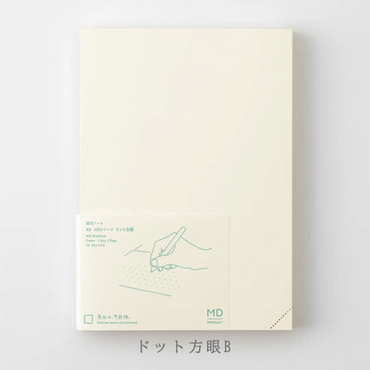《MD PRODUCT》MDノート A5 1日1ページ [無罫/ドット方眼] デザインフィル 15389/15390 【1冊のみネコポス可】[M便 1/1]