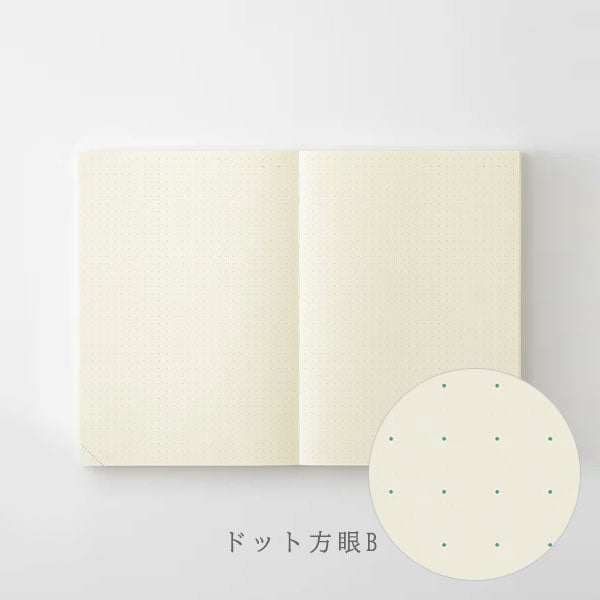 《MD PRODUCT》MDノート A5 1日1ページ [無罫/ドット方眼] デザインフィル 15389/15390 【1冊のみネコポス可】[M便 1/1]