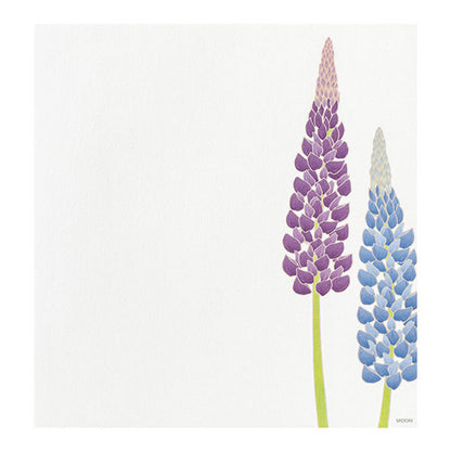 初夏レター [便箋] 越前和紙 16枚入り [夏の花柄] デザインフィル(ミドリ) 85949 [M便 1/4]