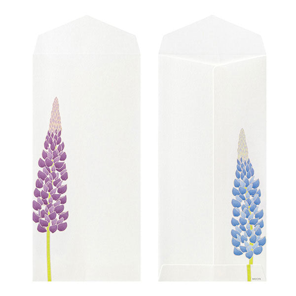 初夏レター [封筒] 越前和紙 8枚入り [夏の花柄] デザインフィル(ミドリ) 85950 [M便 1/6]