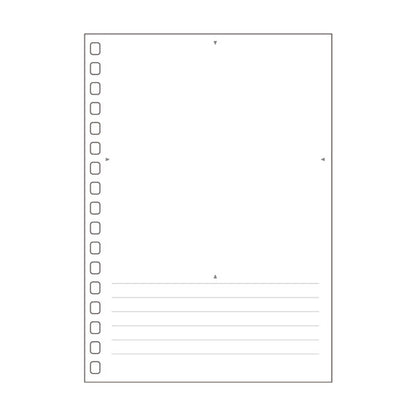 オープンリングノート ＜適合リーフ＞ スタンプ用 [A6] リヒトラブ(LIHIT LAB.) N-1663TS [M便 1/20]