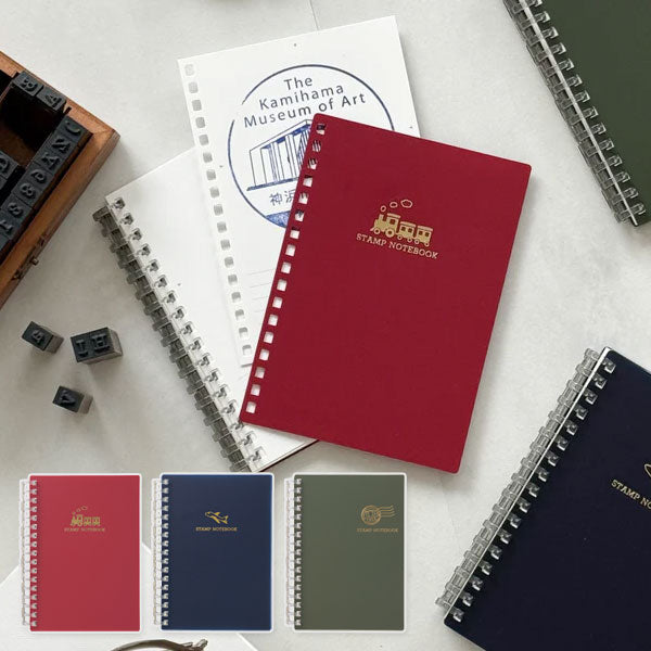 スタンプノート STAMP NOTEBOOK A6 [全3色] リヒトラブ(LIHIT LAB.) N-380 [M便 1/6]